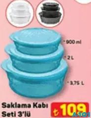 SAKLAMA KABI SETİ 3'LÜ SAKLAMA KABI SETİ 3'LÜ
